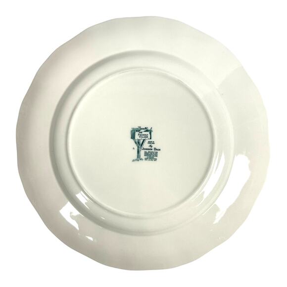 Johnson Bros Friendly Village England Vintage The Covered Bridge Plate-10.5" - Picture 7 of 8